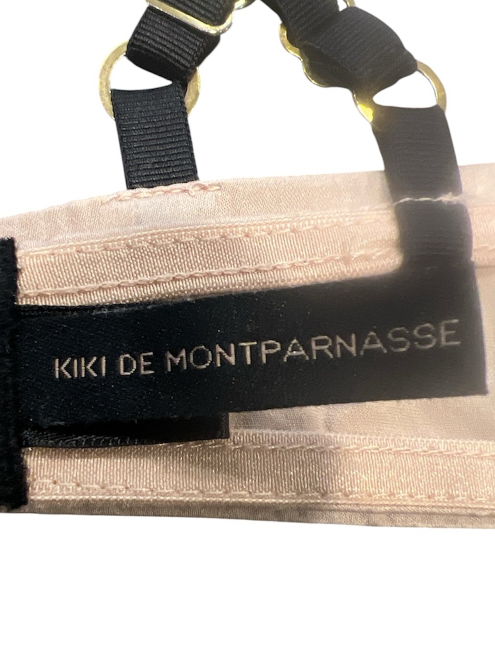 Kiki de Montparnasse Silk Ruched Bralette Nude Pink Luxury Lingerie Small - Picture 4 of 6